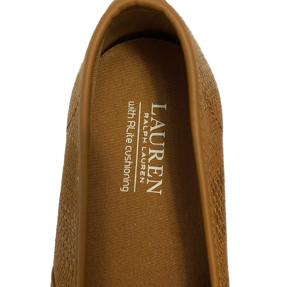 Lauren Ralph Lauren Jinny Woven Slip On Sneakers Classic Tan Size 9
0091 - Picture 4 of 6